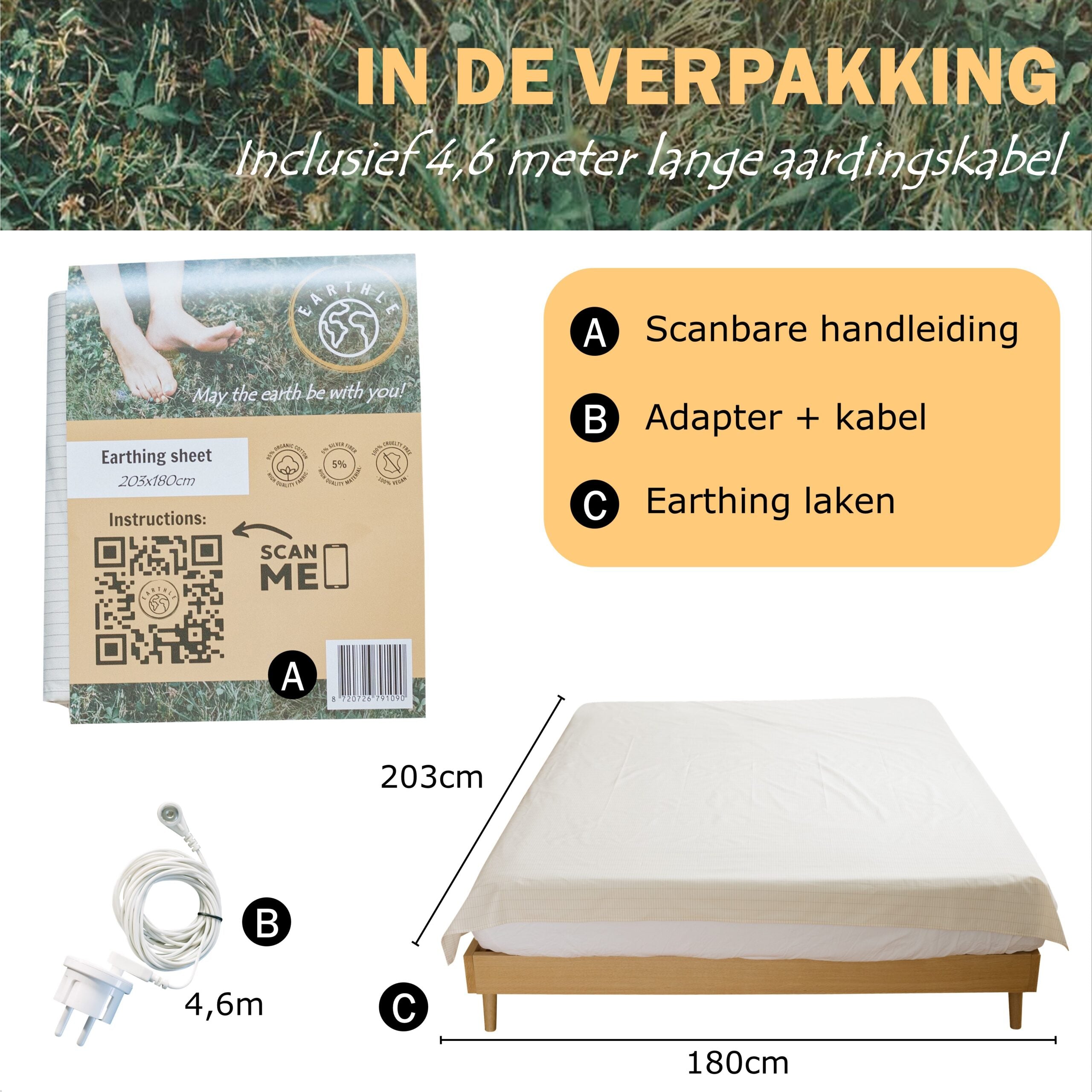 Earthle Earthing Laken (203x180cm)