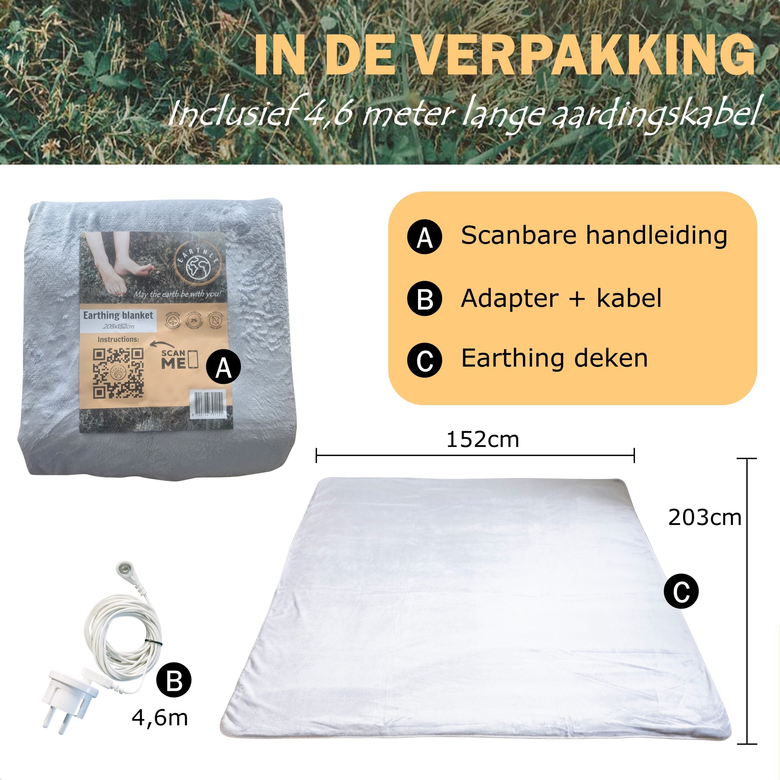 Earthle Aardingsdeken (203x152cm)