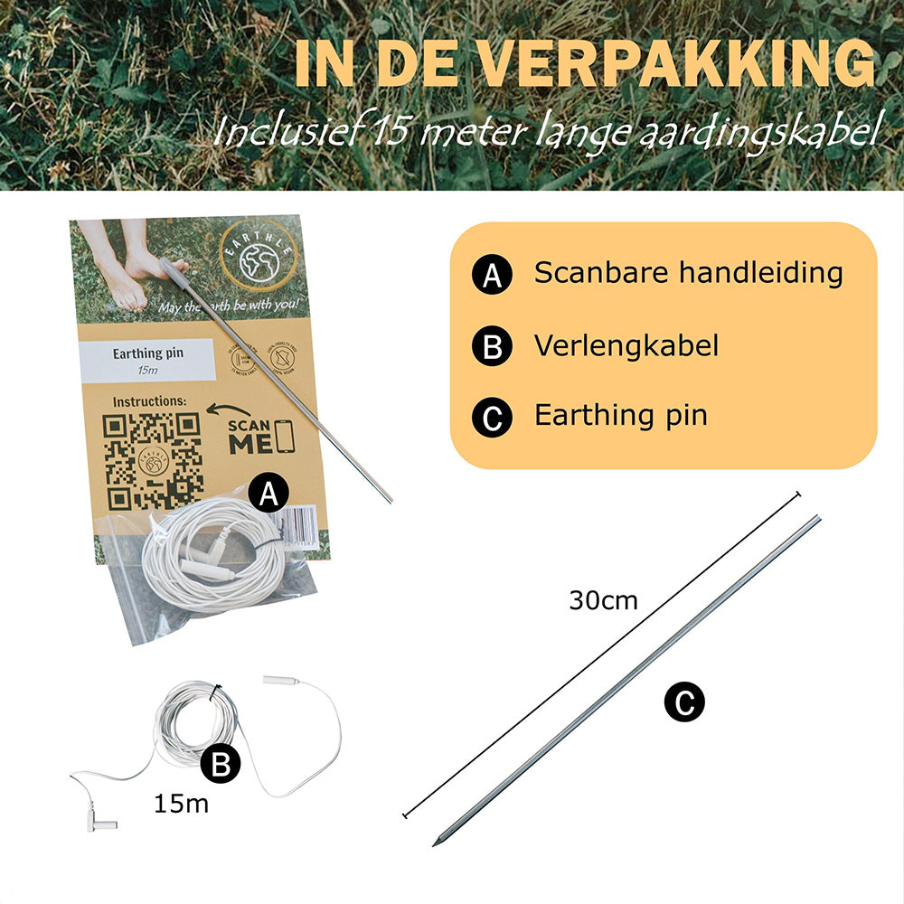 Earthle Earthing Pin (15m kabel)