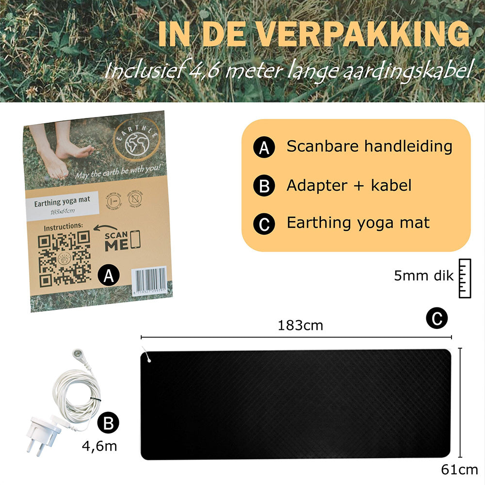 Earthle Earthing Yoga Mat (183x61cm)