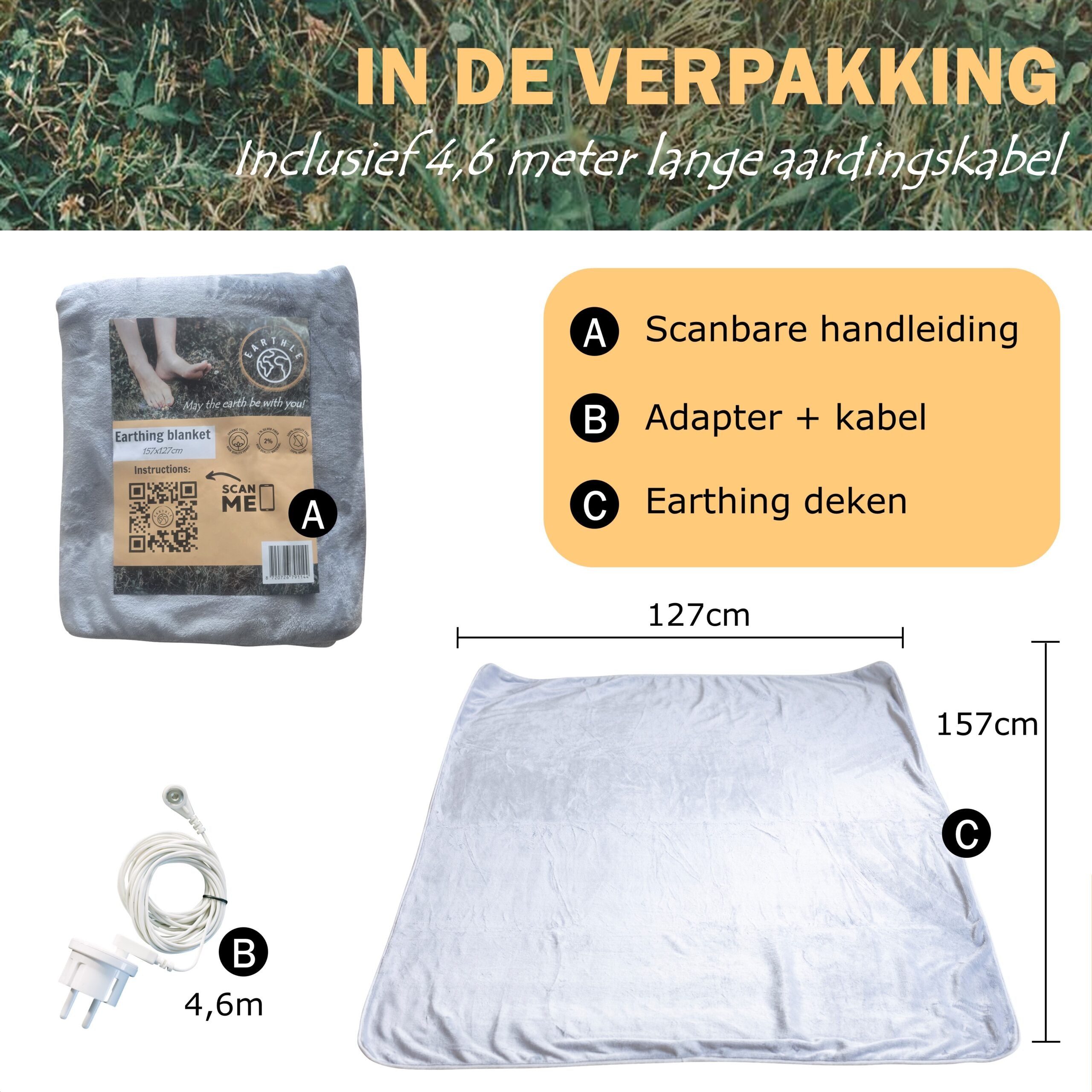 Earthle Aardingsdeken (157x127cm)