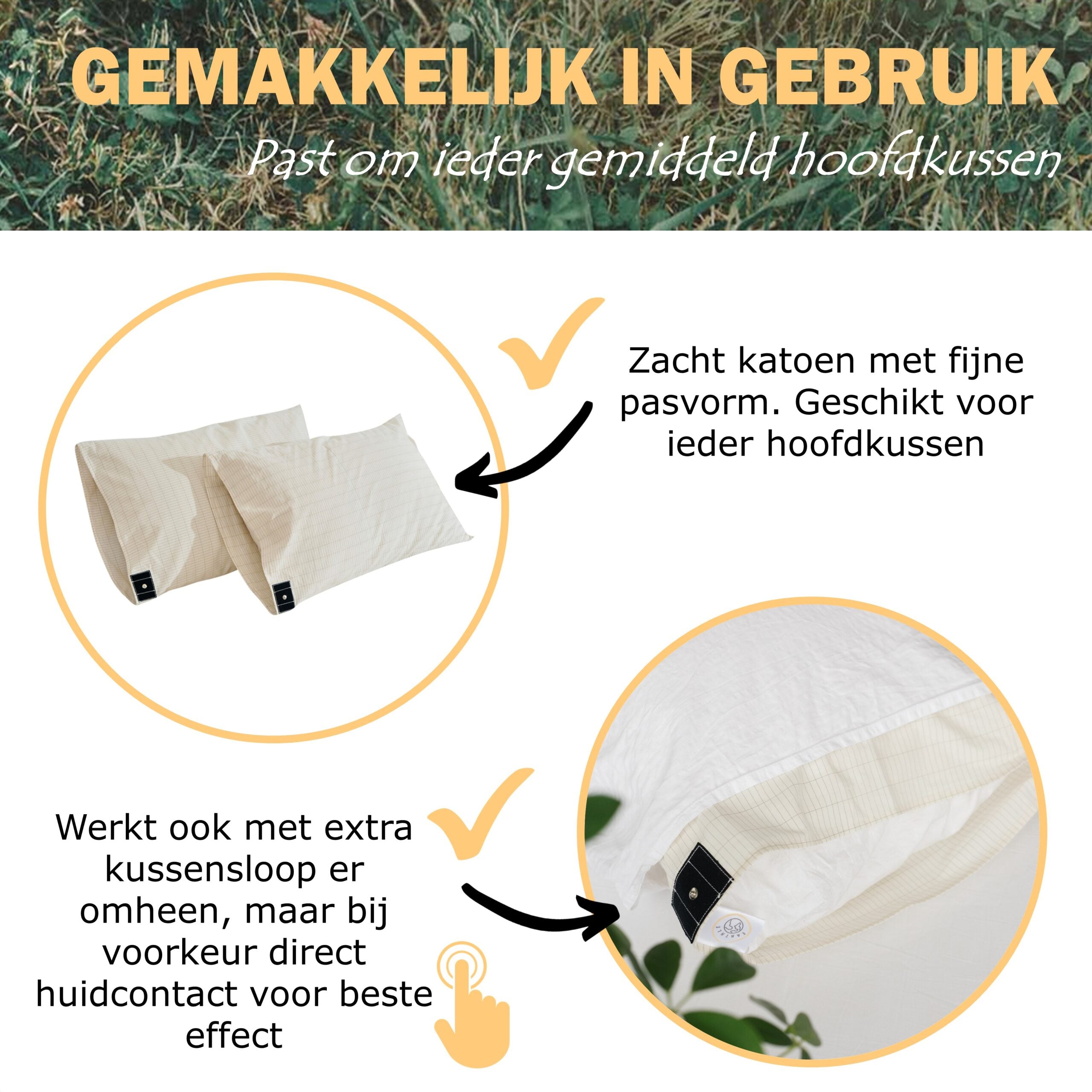 Earthle Earthing Kussensloop (71x51cm)