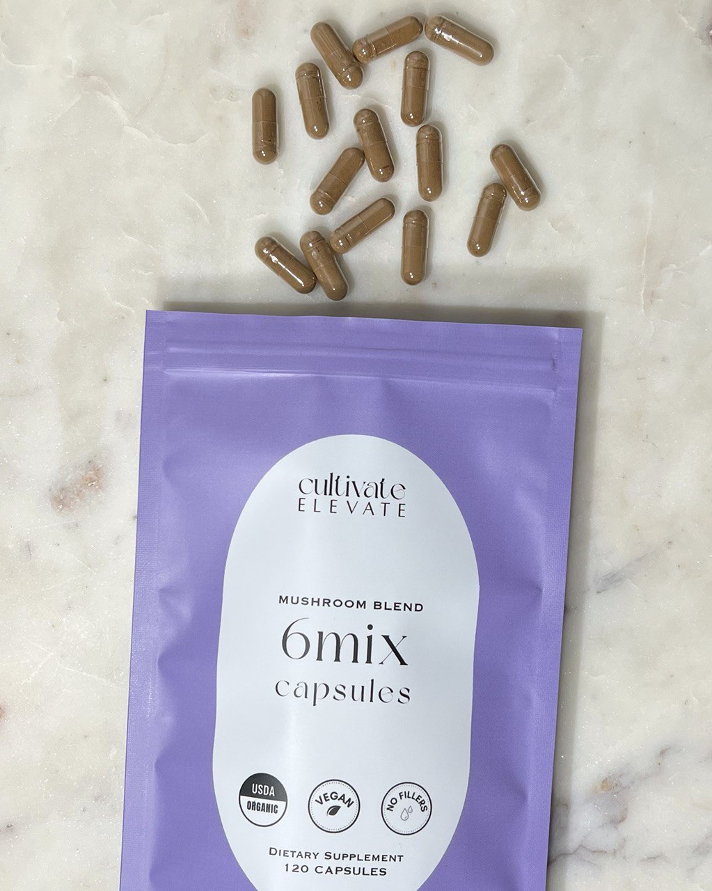 Cultivate Elevate - Organic 6mix Mushroom Capsules