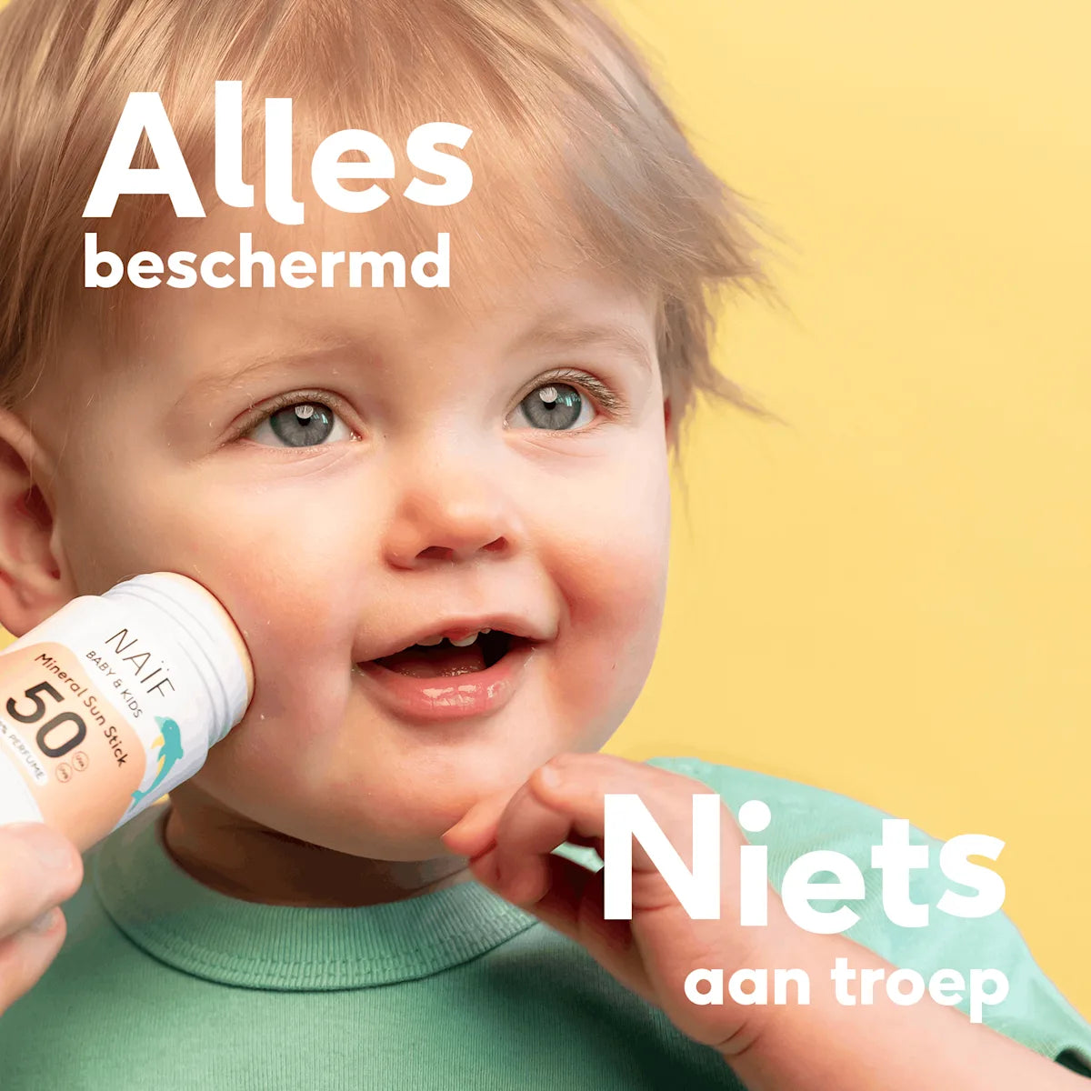 NAIF - Minerale Zonnebrand Stick Baby & Kind SPF50 - Parfumvrij