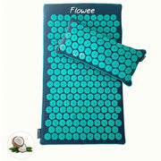 Flowee Spijkermat met kussen Shakti - Zeegroen