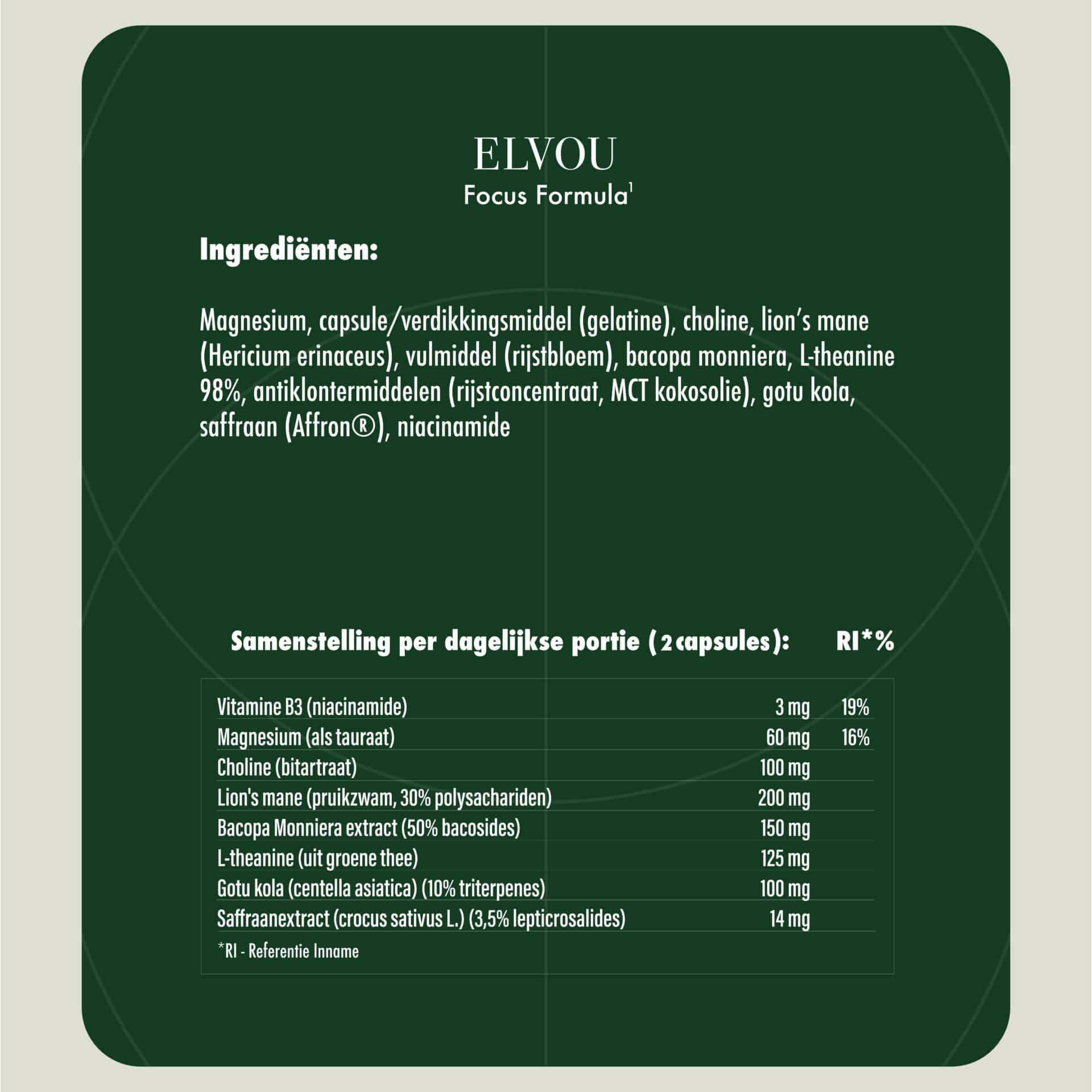 Elvou - Focus Formula