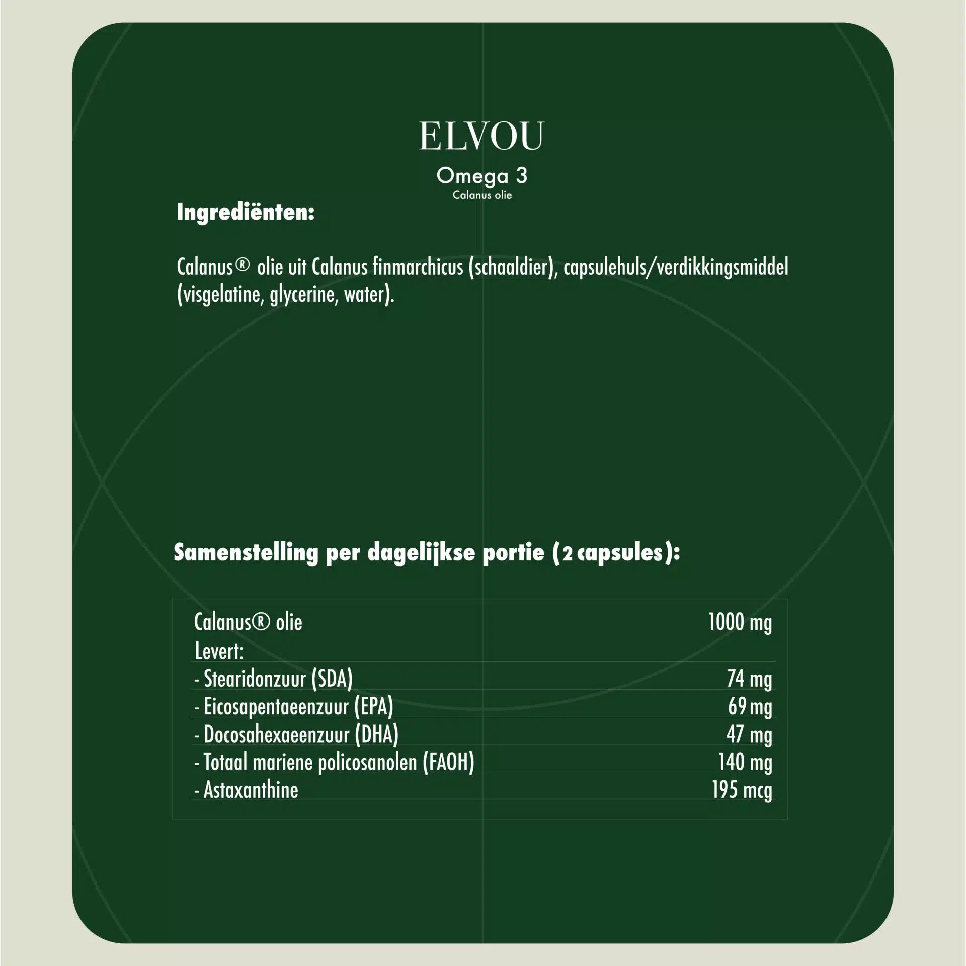 Elvou - Omega 3 Calanusolie
