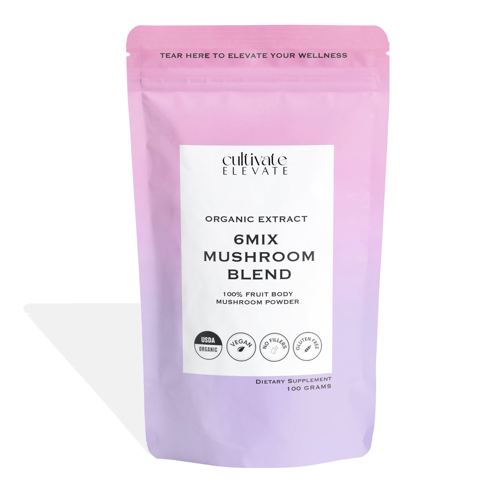 Cultivate Elevate - Organic 6mix Mushroom Extract