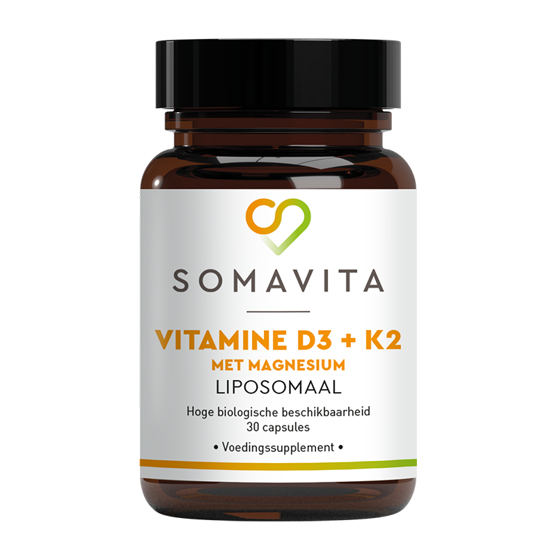Liposomale Vitamine D3 + K2 met Magnesium (30 caps)
