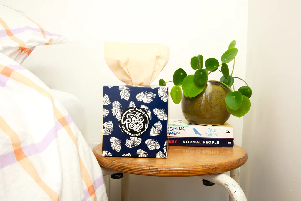 The Happy Tissue – Set van 6 Bamboe Tissueboxen | 3-laags | 60 vellen per box