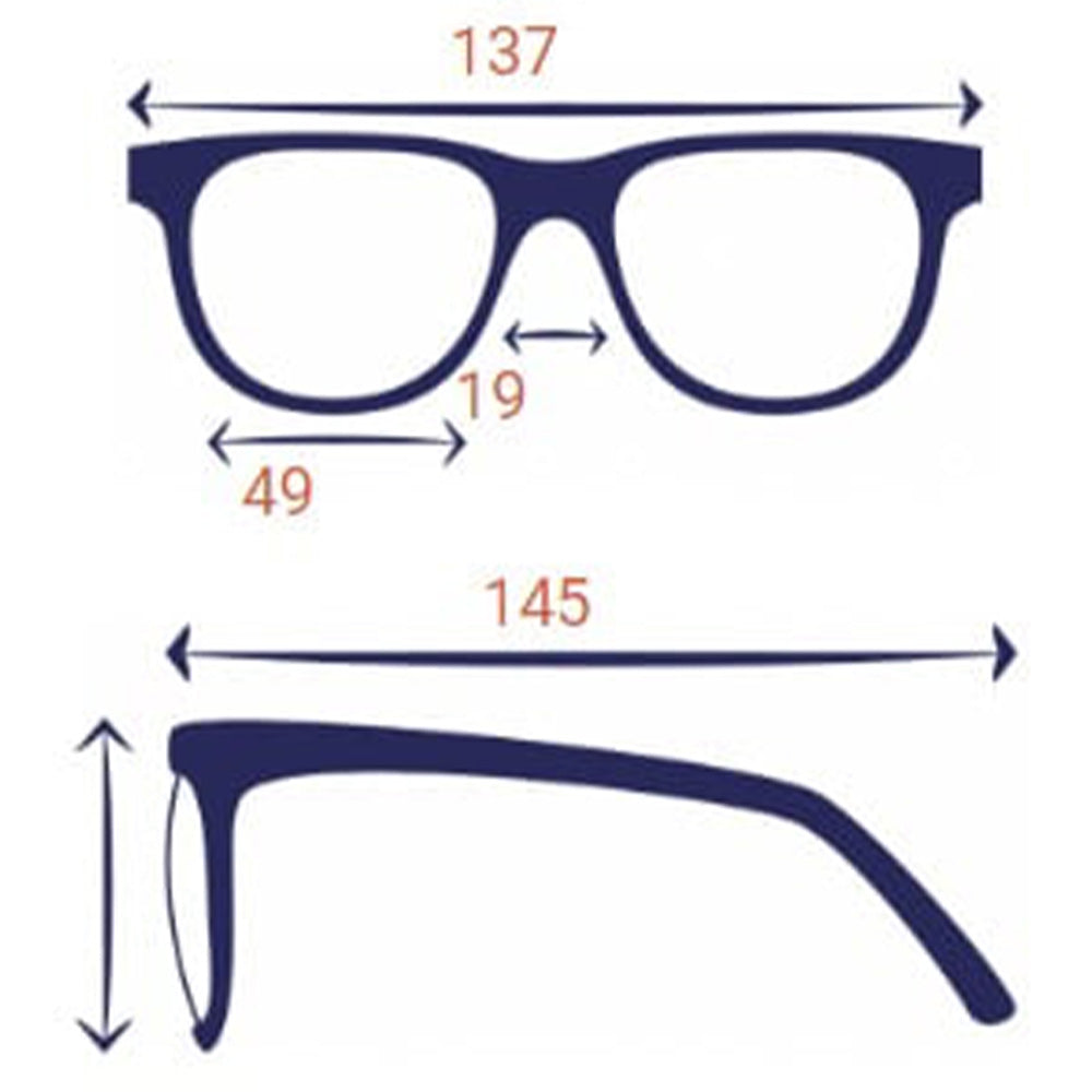 Blauwlicht bril 'Yesterday'