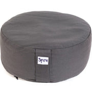 Meditatiekussen Rond Katoen Antraciet – 36 x 15 cm