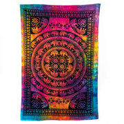 Authentiek Wandkleed Katoen - Olifanten (215 x 135 cm)