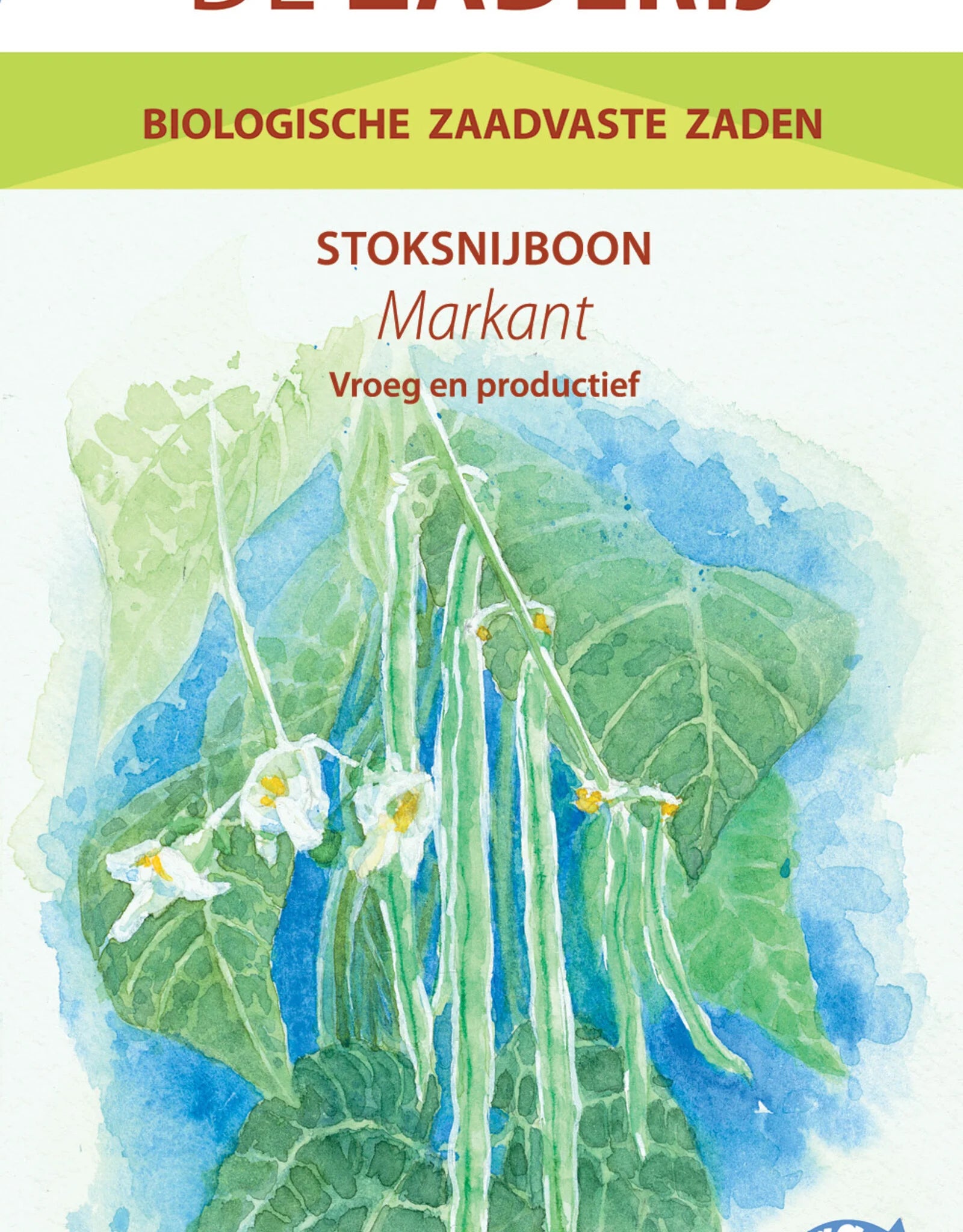 De Zaderij - Biologische Snijboon Markant - ca 75 zaden