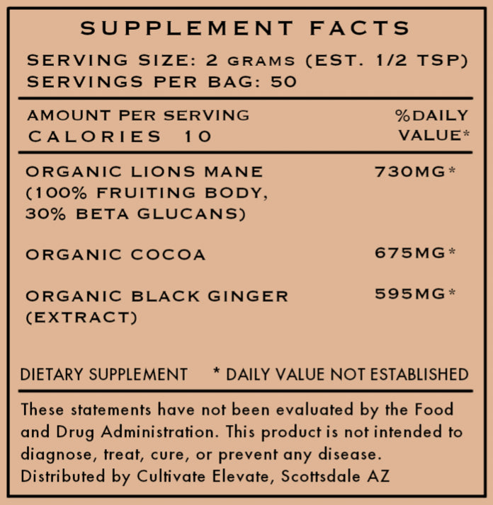 Cultivate Elevate - Organic Chai Blend