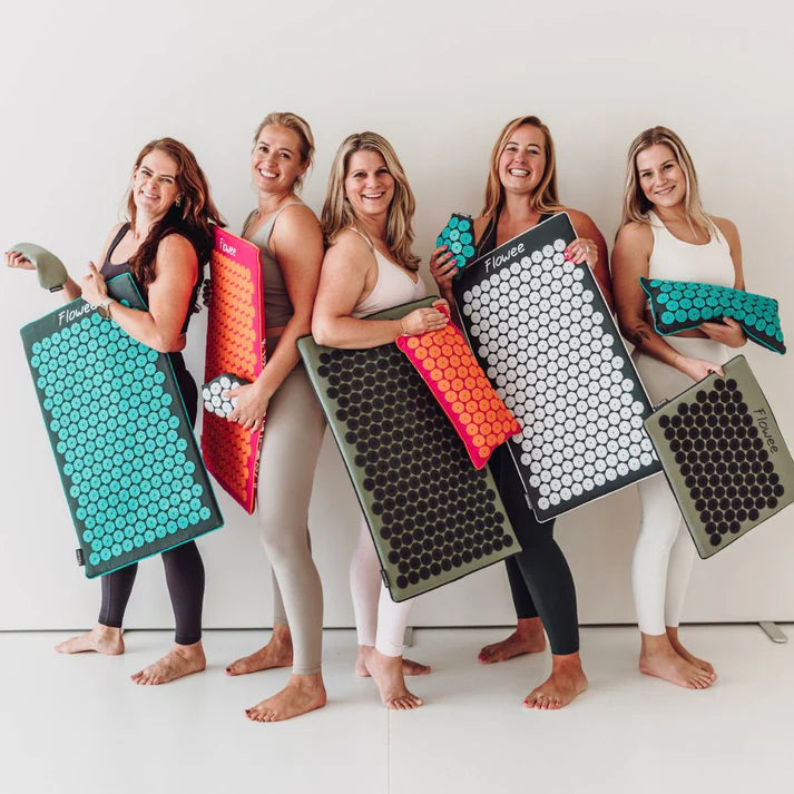 Flowee Relax-set PRO Spijkermat ECO - Grijs met zeegroen