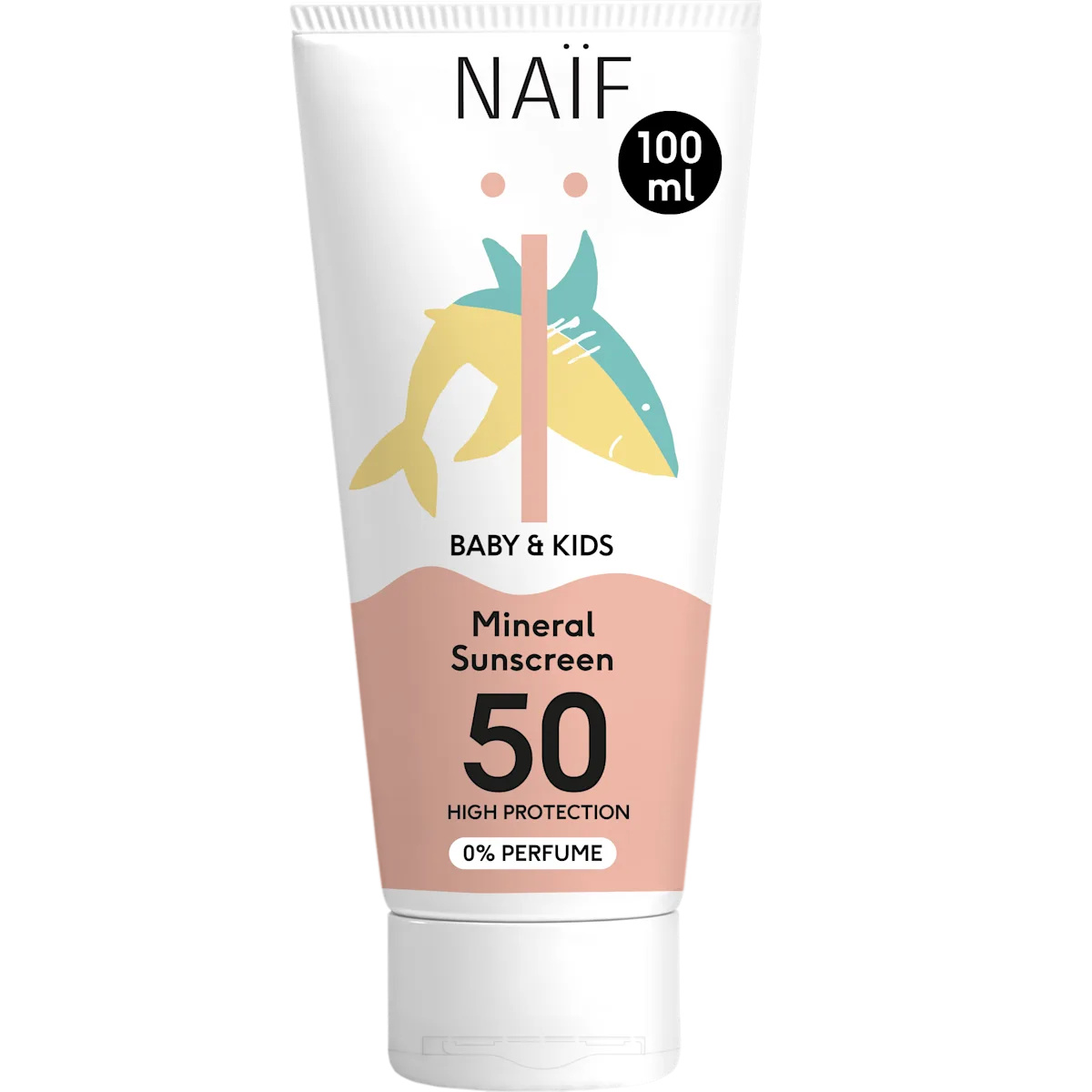 Naïf - Minerale Zonnebrandcreme - Baby & Kind SPF50 - Parfumvrij