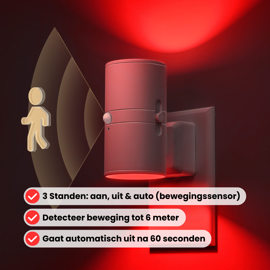 Alina - Rood licht Sensorlamp