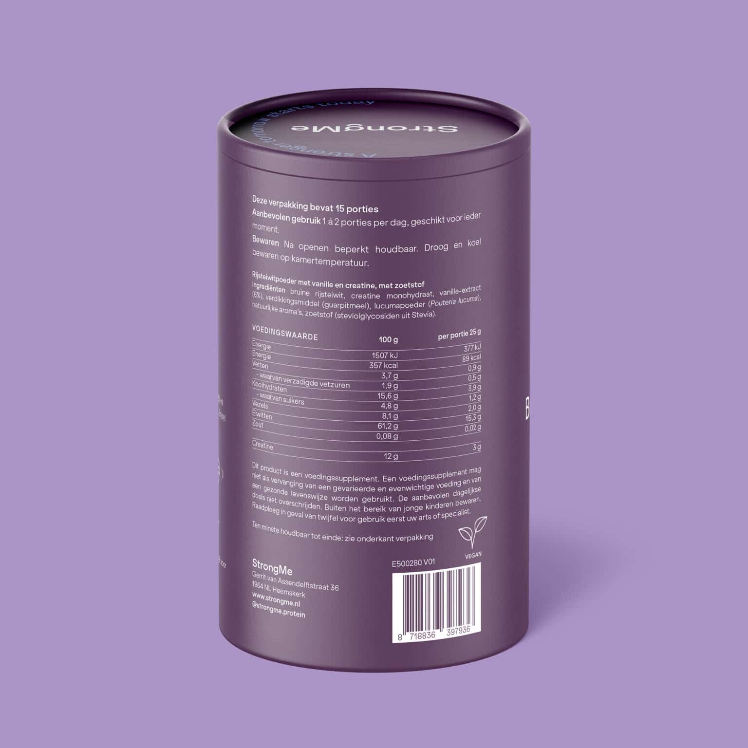 StrongMe - Bruine rijstproteïne met creatine